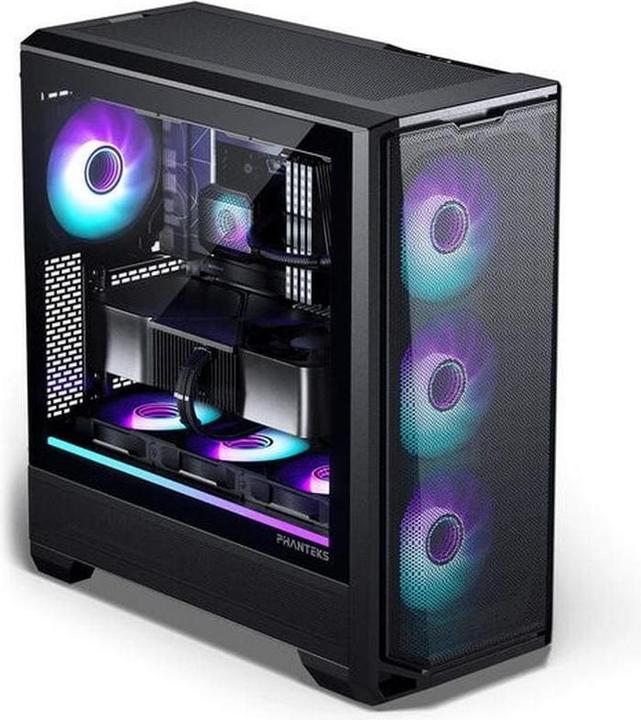 Actual product image Phanteks Eclipse G400A Midi-Tower, Tempered Glass, D-RGB - schwarz (mATX, E-ATX, ATX, Mini-ITX)