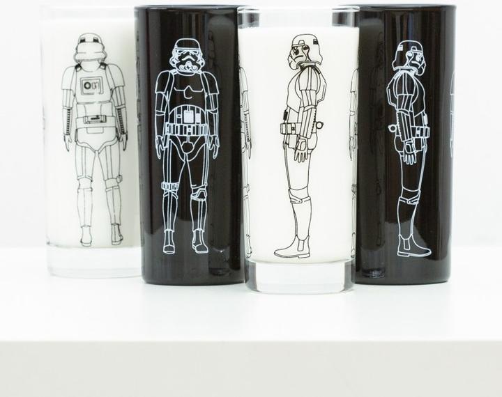 Produktbild Original Stormtrooper 4 Trinkgläser (2x schwarz, 2x klar) (0.30 l, 4 x)