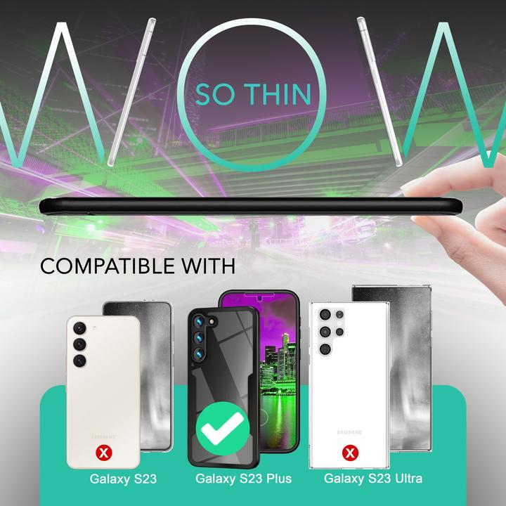 Produktbild Nalia Klare 360 Grad Hybrid Hülle (Samsung Galaxy S23+)