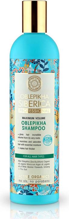 Natura Siberica Nature Siberica - Oblpikha Shampoo - Sea Buckthorn Shampoo For Maximum Hair Volume (400 ml, Flüssiges Shampoo)