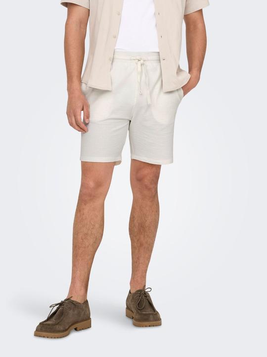 Actual product image Only & Sons Onskian Reg Seersucker Shorts (XS)