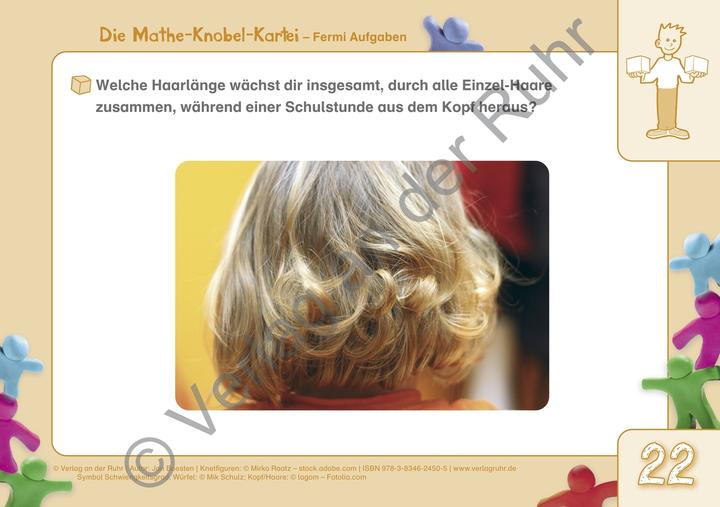 Produktbild Die Mathe-Knobel-Kartei 3.-6. Schuljahr. Fermi-Aufgaben (Deutsch, Jan Boesten, 2013)