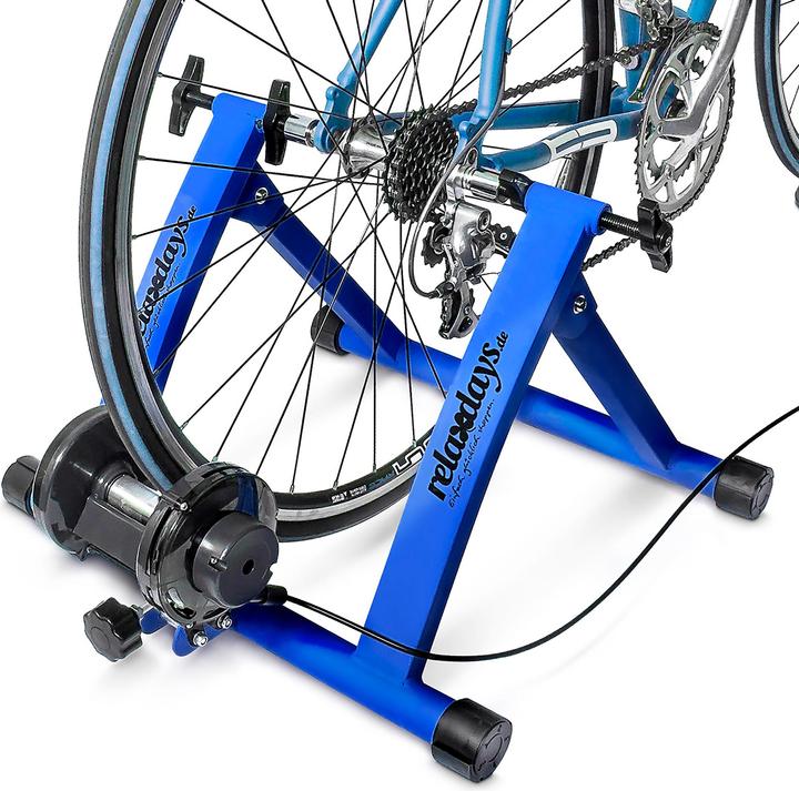 Relaxdays Home-trainer vélo 6 vitesses