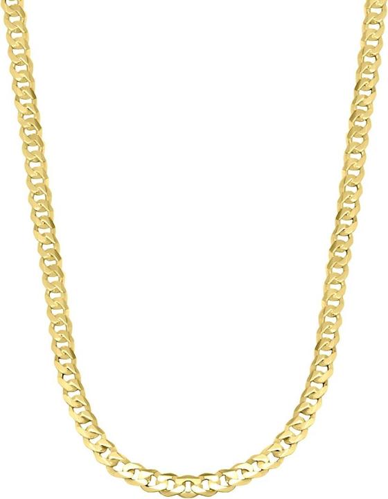 Immagine prodotto Candy Collana Hemera con catena a cordoncino da 4,9 mm, argento 925, placcata oro (Placcato oro 18k, Argento 925, 60 cm)