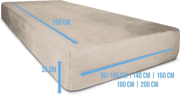 Produktbild Aspero 2 Flanell-Spannbettlaken PERPIGNAN (160 x 200 cm)