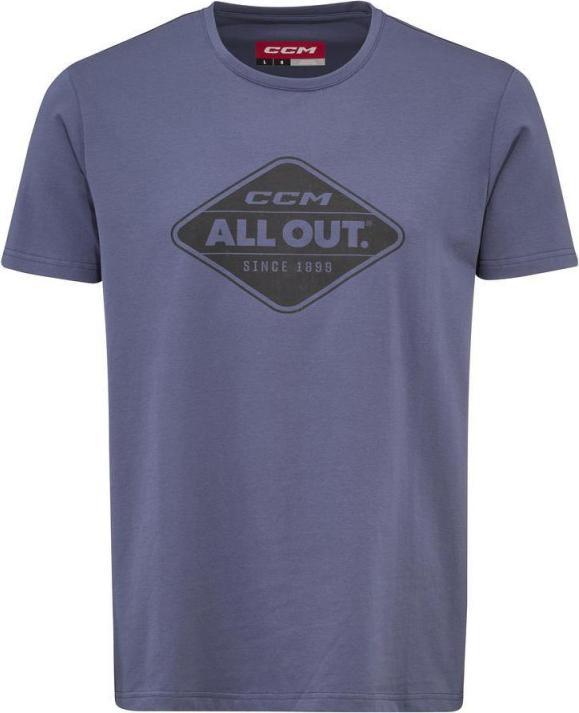 Immagine prodotto CCM Maglietta All Outside B Tee SR (L, Blu) (L)