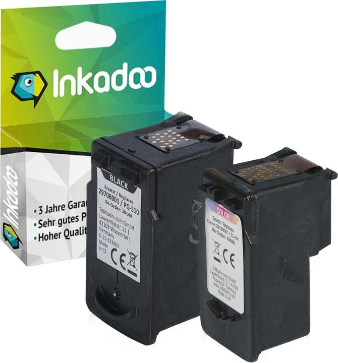 Produktbild Inkadoo Kompatibel zu Canon 2970B001 / PG-510 enthält 4x Druckkopfpatrone