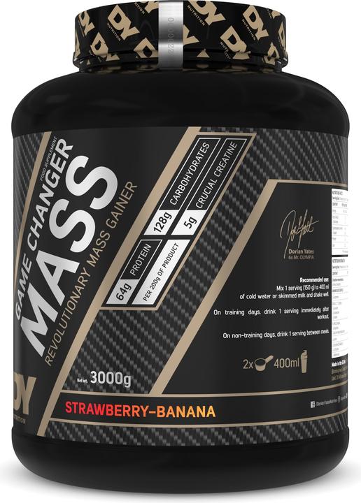 Produktbild DY Nutrition Game Changer Mass (Erdbeere und Banane, 1 Stk., 3000 g)