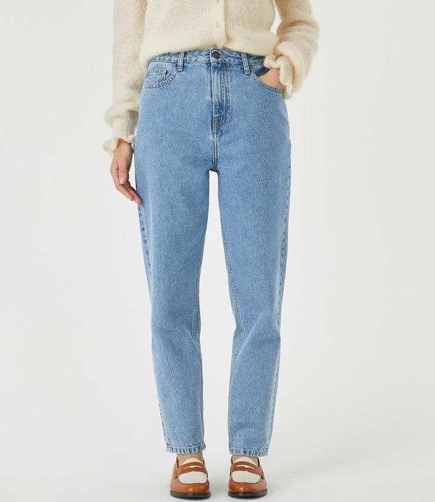 Actual product image La Redoute Collections Boyfit jeans with high waistband (26)