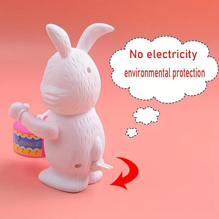 Image du produit Activity Board Jouet de tambour animal à remonter, chien jouant du tambour, éléphant et lapin (aléatoire)