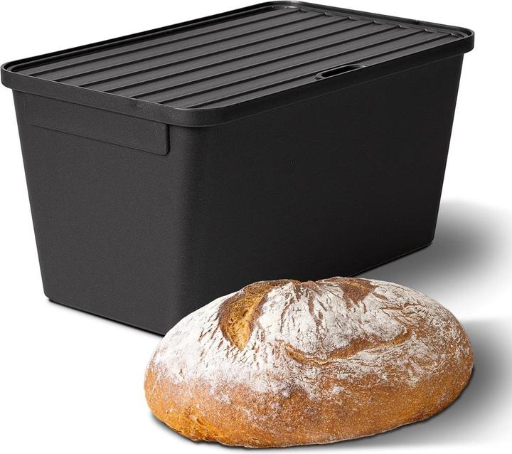 Produktbild Novaliv Brotkasten Plastik mit Deckel 32x20x16,5cm Dose für Brot Brotkasten Kunststoff