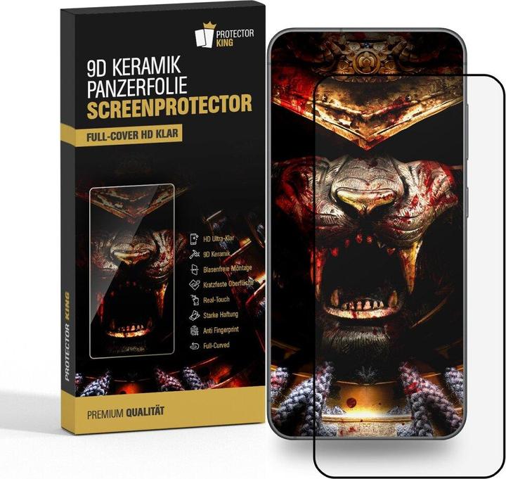 Actual product image Protectorking 3x Ceramic-Glass Full Cover HD Klar (3 Piece, Samsung Galaxy S20 FE)