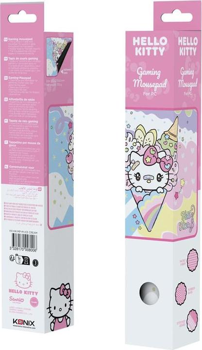Produktbild Konix Hello Kitty Mousepad Ice Cream 27 x 32 cm (M)
