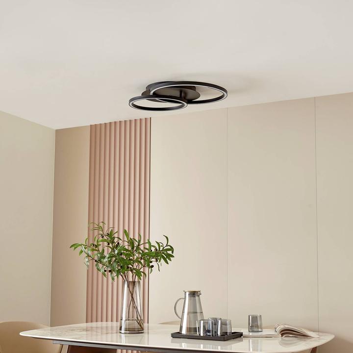 Immagine prodotto Lucande Lampada da soffitto Tjado LED rotonda a due luci (920 lm)