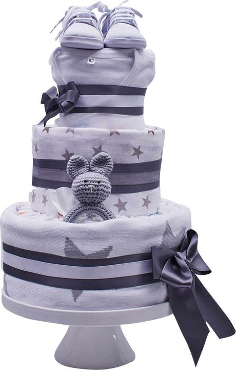 Image du produit Love Kids Gâteau de couches Grand, set de sommeil Étoiles avec chaussures