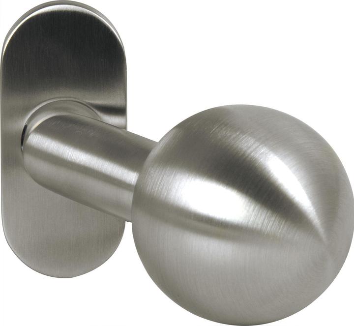 Ogro Knob handle hole part PREMIUM 8350 V FS/6620-with rosette, satin stainless steel (Door set)