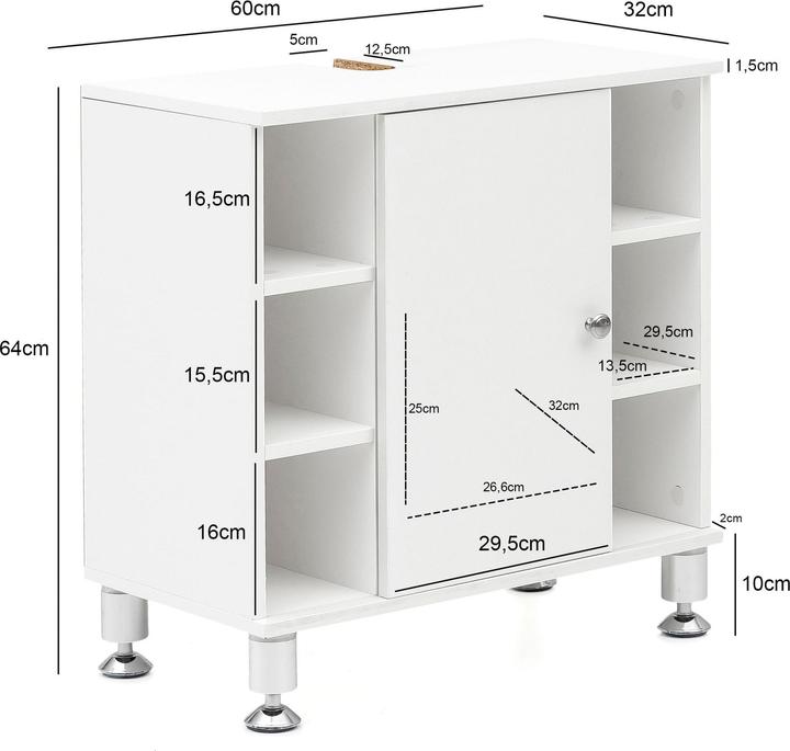 Image du produit Wohnling Pam (60 x 32 x 64 cm)