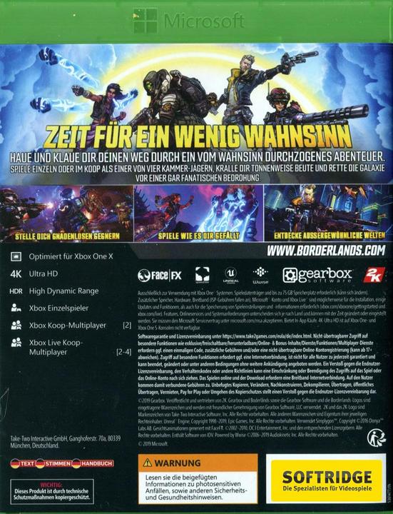 Actual product image 2K Games Borderlands 3 (Xbox Series X, Xbox One X, DE)