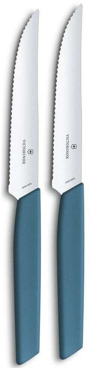 Victorinox Steak knife set Swiss Modern 2 pieces, Blue (2 Piece, Knife)