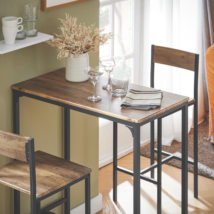 Actual product image SoBuy Bar table with 2 stools (89 x 45 x 100 cm)