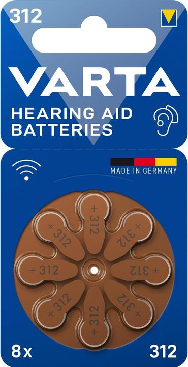 Actual product image Varta Hearing aid battery (8 pcs., A312, 180 mAh)