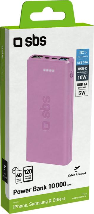 Actual product image SBS fast charge with 10,000 mAh and 2 USB (10000 mAh, 37 Wh)