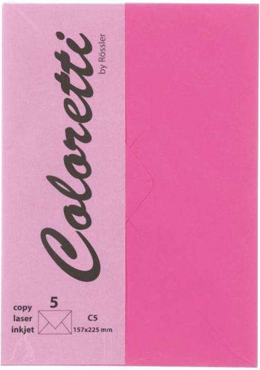 Produktbild Magni 220711554 - Coloretti Briefumschläge, 80 g/m², C5, pink, 5 Stück (C5, 5 x)