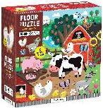 Abrams & Chronicle Farm Friends 25 Piece Floor Puzzle with Shaped Pieces (25 Teile)