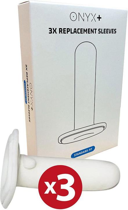 Kiiroo Onyx + Replacement Sleeve 3 Pack Standard Fit