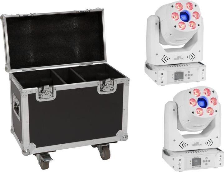 Actual product image Eurolite Set 2x LED TMH-H90 Hybrid Moving-Head Spot/Wash COB ws + Case (Set)