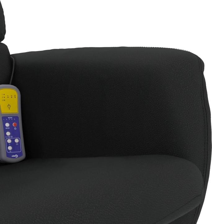 Immagine prodotto VidaXL Sedia da massaggio con poggiapiedi in similpelle nera, colore