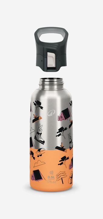 Image du produit Quechua Gourde 900 isotherme inox 0,5L bouchon à ouverture rapide pour la randonnée (0.50 l)