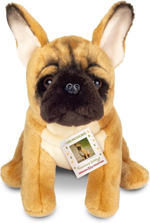 Produktbild Teddy Hermann 919872 - Französische Bulldogge, Lieblingshunde-Plüschtier, 27 cm (22 cm)