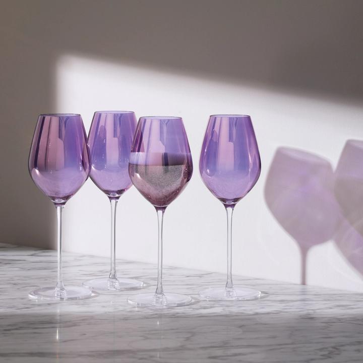 Actual product image LSA Set of 4 Aurora champagne glass 285ml - polar violet (28.50 cl, 1 Glasses, Champagne glasses)