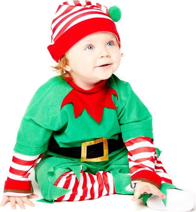 Image du produit Amscan Costume de Noël bébé lutin pour les enfants (6, 7, 8, 9, 10, 11, 12)