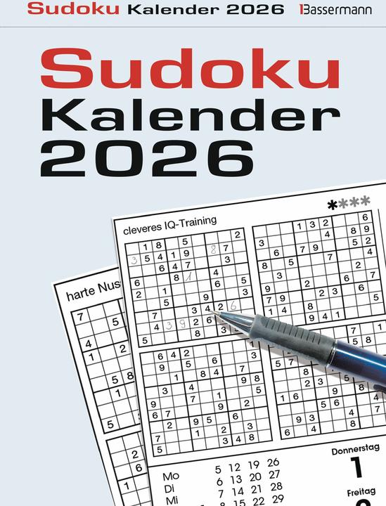Sudokukalender 2026. Der beliebte Abreisskalender mit 800 Zahlenrätseln (Harter Einband, Deutsch)
