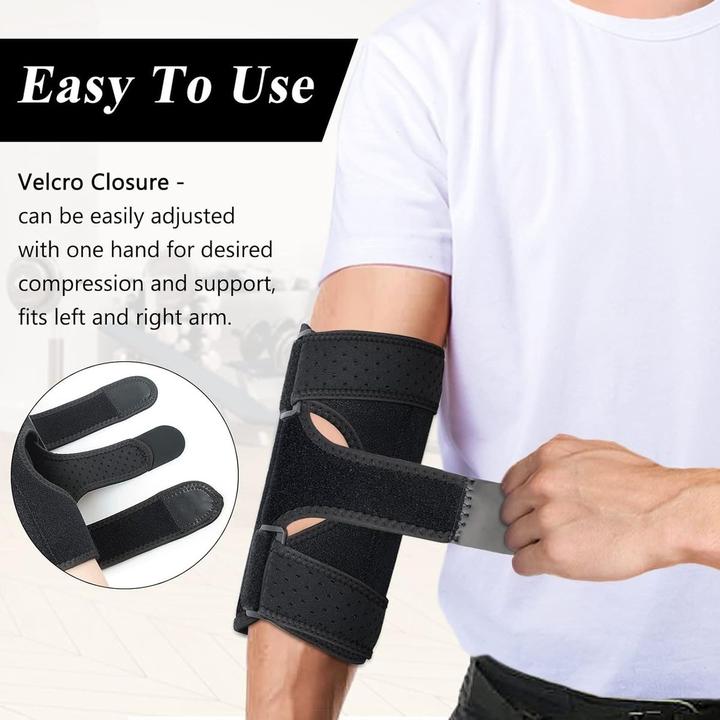 Produktbild König Design Ellenbogen Bandage Stütze Schutz Schoner Tennisbandage Tennisarm Bankdrücken