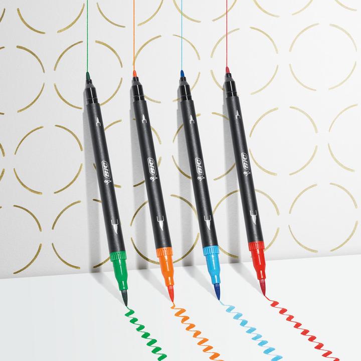 Image du produit Bic DUALTIP PASTEL CFP - Crayons-feutres (Multicolore, 6 x)