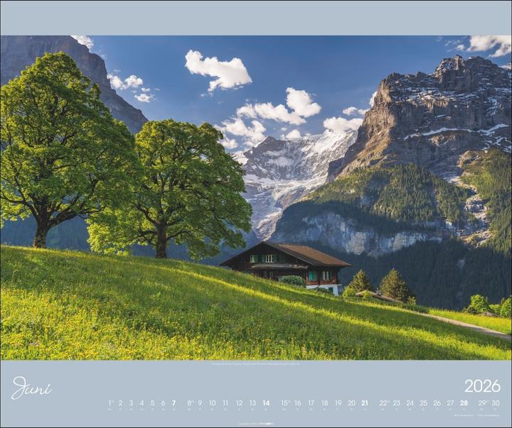 Produktbild Alpen im Licht Kalender 2026 (55 x 46 cm, Deutsch)