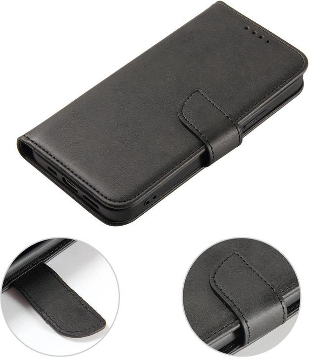 Produktbild Hurtel Magnet Case mit Klappdeckel für Samsung Galaxy A36 - Schwarz (Samsung Galaxy A36)