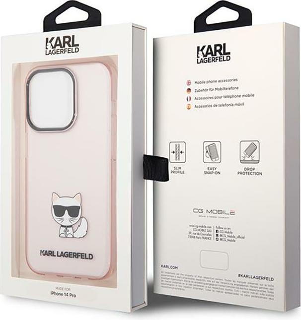 Produktbild Karl Lagerfeld iPhone 14 Pro Max Choupette Logo Case (Apple iPhone 14 Pro Max)