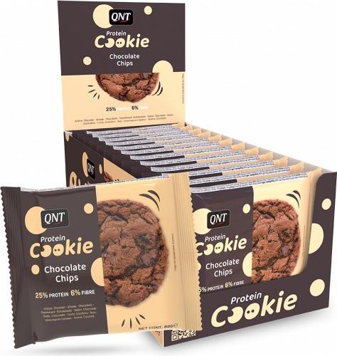 QNT Protein Cookie Chocolate Chips (Chocolat, 12 pcs, 60 g)