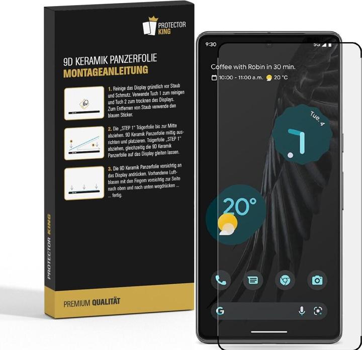 Produktbild Protectorking 3x Ceramic-Glass Full Cover HD Klar (3 Stück, Google Pixel 7 Pro)
