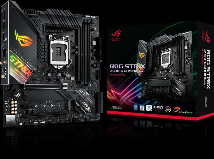 Image du produit ASUS ROG Strix Z490-G Gaming (Wi-Fi) (LGA 1200, Intel Z490, mATX)