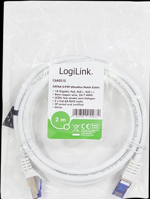 Image du produit LogiLink Câble réseau (S/FTP, CAT6a, 2 m)