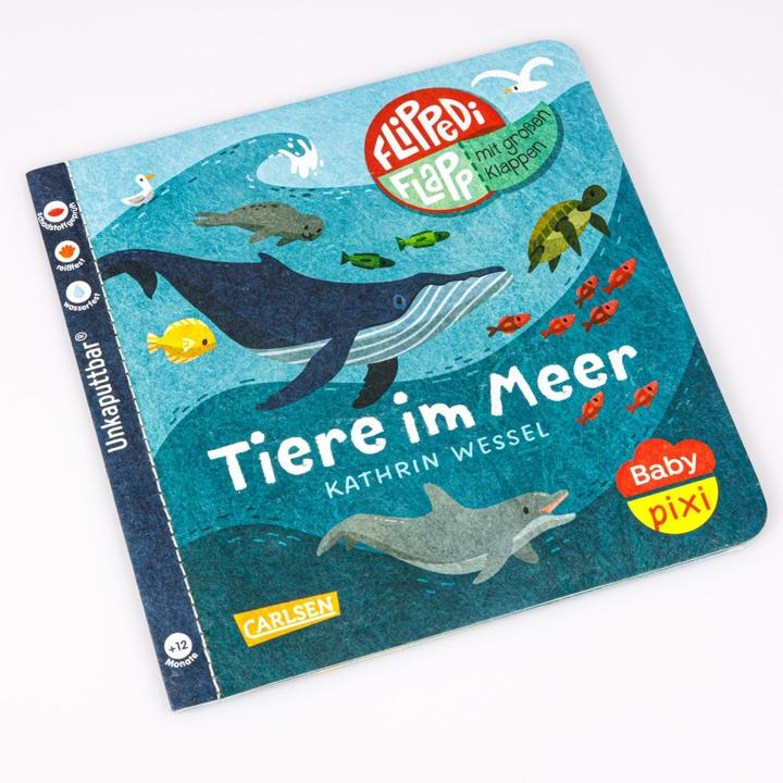 Actual product image Baby Pixi (unbreakable) 142: Flippediflapp: Animals in the sea (German)