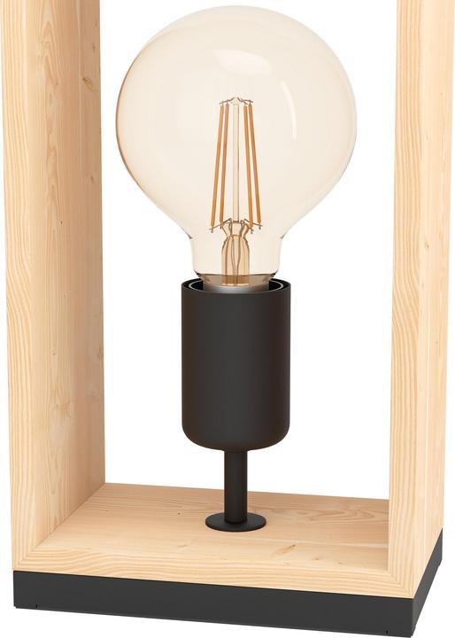 Produktbild EGLO Tischleuchte FAMBOROUGH 1x E27, Schwarz/Beige (E27)