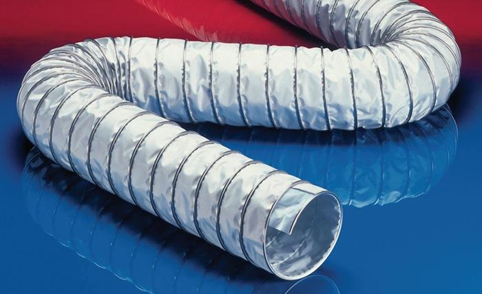 Produktbild Norres Absaug- und Gebläseschlauch CP PTFE GLASS-INOX 471 400 mm 412,00 mm 3 m