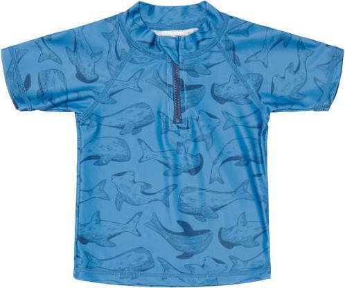 Little Dutch Schwimm T-Shirt kurzärmlig Sea Life Blue - 74/80 (74)