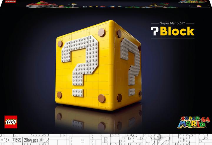 LEGO Question Mark Block from Super Mario 64 (71395, LEGO Rare Sets, LEGO Super Mario)